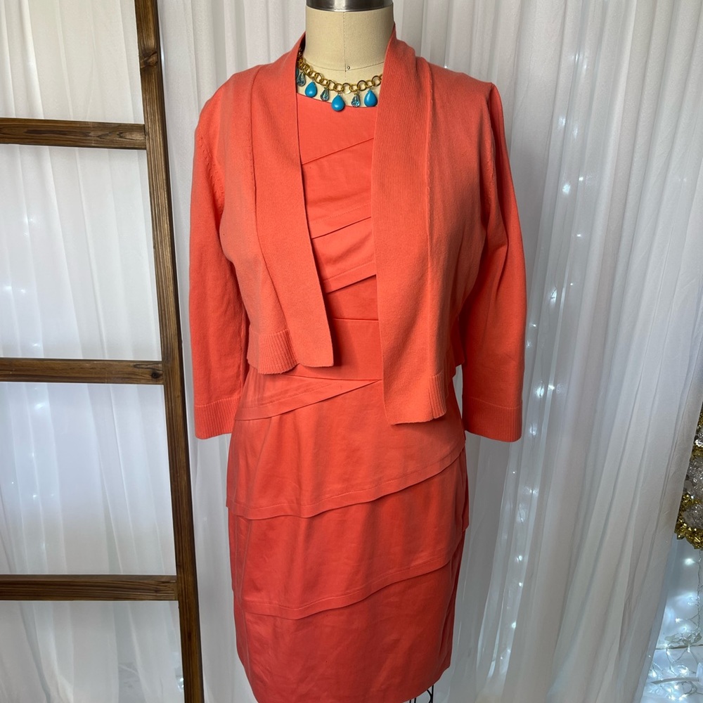 Calvin Klein Bandage dress and sweater 2-piece Set-Classic Collection